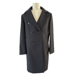 Club Monaco Men's Winter Wool Coat, Black, Size‎ 42